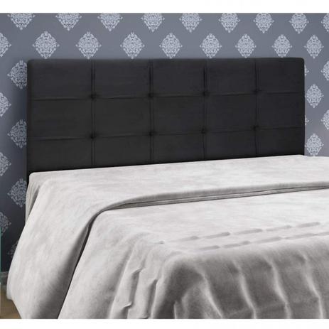 Cabeceira Queen 160cm Clean Simbal Preto Menor preço em Cabeceira Queen 160cm Clean Simbal Preto