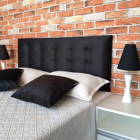 Cabeceira Queen Botonê 15 Suede Liso Preto 160 x 60 Rbl Menor preço em Cabeceira Queen Botonê 15 Suede Liso Preto 160 x 60 Rbl