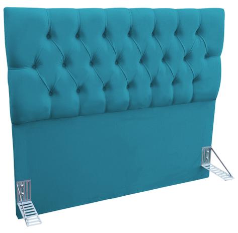 Cabeceira Queen Estofada Box Paris Azul Turquesa - Estilo é boa?