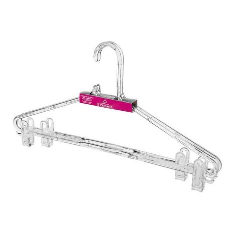Cabide Adulto Plástico C/ Presilha 2 PÇS Cristal - 42cm - Cód. 9034 - Sanremo Menor preço em Cabide Adulto Plástico C/ Presilha 2 PÇS Cristal - 42cm - Cód. 9034 - Sanremo