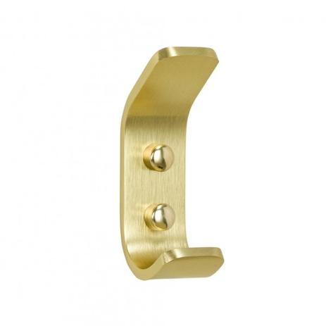 Cabide com Gancho Duplo Para Banheiro Dourado - Sincenet Menor preço em Cabide com Gancho Duplo Para Banheiro Dourado - Sincenet