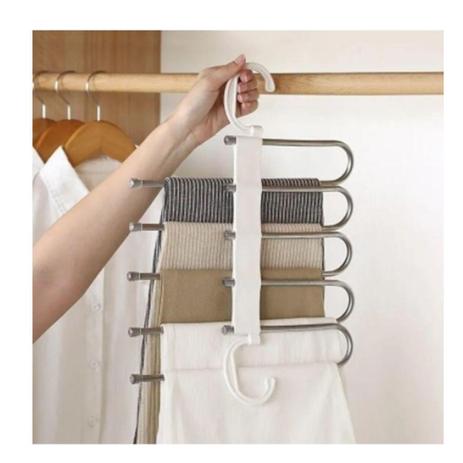 Cabide De Calça De Inox cabe 5 Peças Multi-função Clink CK5151-1 Menor preço em Cabide De Calça De Inox cabe 5 Peças Multi-função Clink CK5151-1