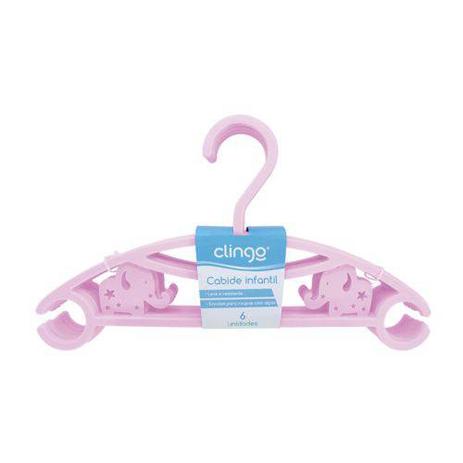 Cabide Infantil Elefantinho Rosa C/ 6 unidades-Clingo Menor preço em Cabide Infantil Elefantinho Rosa C/ 6 unidades-Clingo