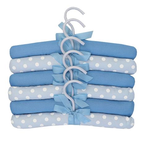 Cabide Naty Baby com 6 Liso com Poá Menor preço em Cabide Naty Baby com 6 Liso com Poá