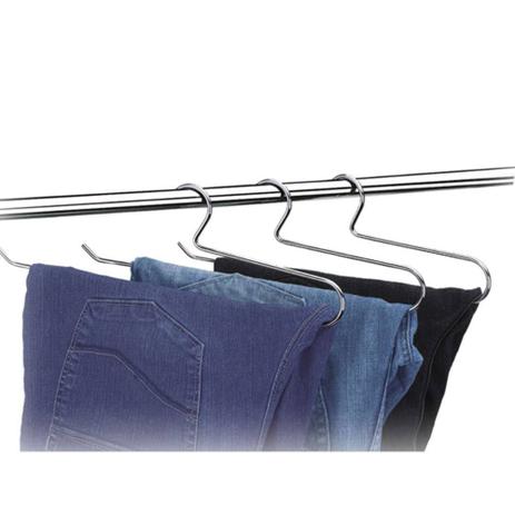 Cabide Para Calça Cromado - Kit Com 3 Unidades - Arthi Menor preço em Cabide Para Calça Cromado - Kit Com 3 Unidades - Arthi