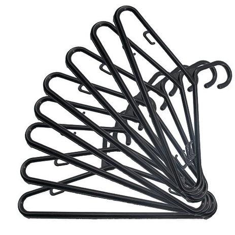 Cabide Preto Médio kit com 60 unidades - Tuddolojas Menor preço em Cabide Preto Médio kit com 60 unidades - Tuddolojas