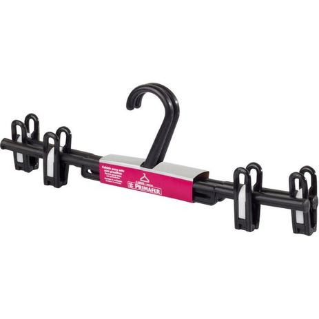 Cabide Saia C/ Presilha Plástico 2 PÇS Preto - 33cm - Cód. 9039 - Sanremo s/a Menor preço em Cabide Saia C/ Presilha Plástico 2 PÇS Preto - 33cm - Cód. 9039 - Sanremo s/a