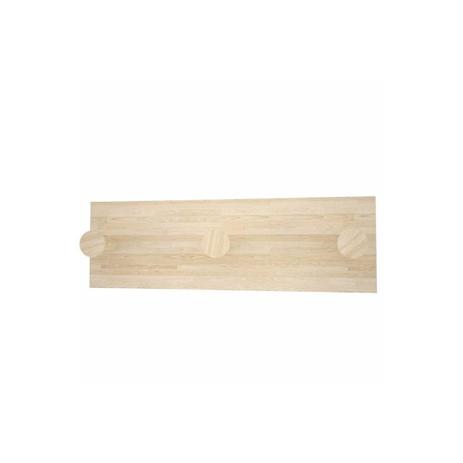 Cabideiro com 3 Ganchos em Madeira Nature Redondo 13x45cm Natural - Decorprat Menor preço em Cabideiro com 3 Ganchos em Madeira Nature Redondo 13x45cm Natural - Decorprat