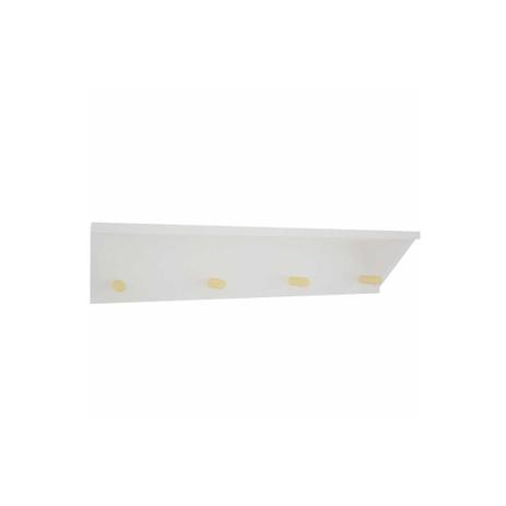Cabideiro com 4 Ganchos em Madeira Nature 13x60cm Natural E Branco - Decorprat Menor preço em Cabideiro com 4 Ganchos em Madeira Nature 13x60cm Natural E Branco - Decorprat