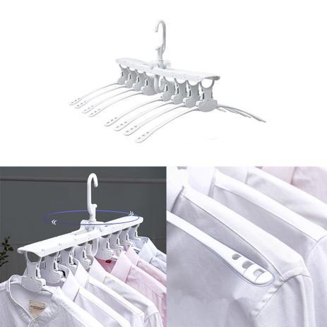 Cabideiro Multifuncional Arara 8 Cabides Secagem de Roupas - Ab midia Menor preço em Cabideiro Multifuncional Arara 8 Cabides Secagem de Roupas - Ab midia