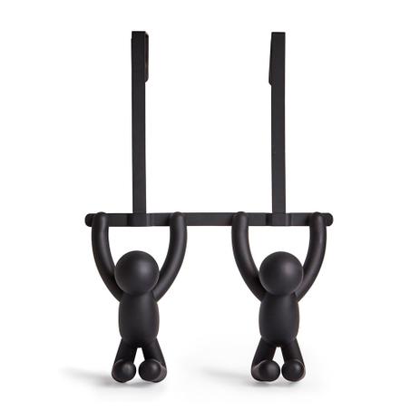 Cabideiro para porta Buddy Umbra 2 ganchos preto 31,5X21,5CM - 26673 Menor preço em Cabideiro para porta Buddy Umbra 2 ganchos preto 31,5X21,5CM - 26673