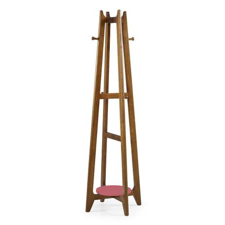 Cabideiro Stoka 983 Nogal/Rosa New - Máxima móveis Menor preço em Cabideiro Stoka 983 Nogal/Rosa New - Máxima móveis