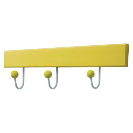 Cabideiro Yellow Com 3 Ganchos 40X6X5cm - Kapos Menor preço em Cabideiro Yellow Com 3 Ganchos 40X6X5cm - Kapos