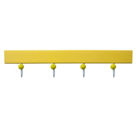 Cabideiro Yellow Com 4 Ganchos 50X6X5cm - Kapos Menor preço em Cabideiro Yellow Com 4 Ganchos 50X6X5cm - Kapos