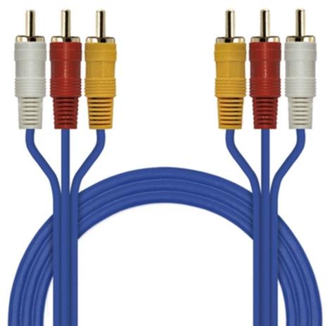 Cabo 3RCA (M x M) 5m - Lotus Menor preço em Cabo 3RCA (M x M) 5m - Lotus