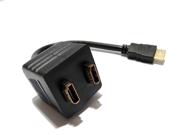 Cabo Adaptador 2x HDMI Splitter Macho 2x Femea Full HD 1080p - Enkay Menor preço em Cabo Adaptador 2x HDMI Splitter Macho 2x Femea Full HD 1080p - Enkay