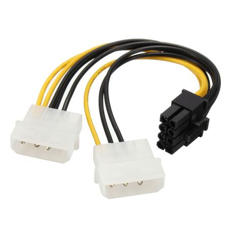 Cabo Adaptador 8 Pinos 6+2 Pci Express Para Molex Duplo - Henon informática é boa?