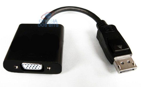 Cabo Adaptador Conversor DisplayPort para VGA - 15cm (DisplayPort M X VGA F) - Diversos Menor preço em Cabo Adaptador Conversor DisplayPort para VGA - 15cm (DisplayPort M X VGA F) - Diversos