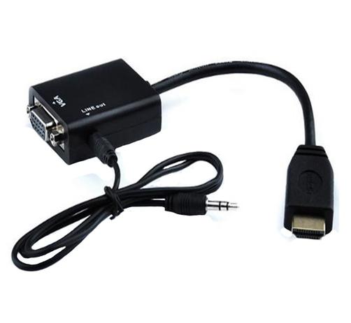 Cabo Adaptador Conversor HDMI para VGA Saída P2 de Áudio - Preto é boa?