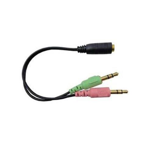 Cabo adaptador p/ fone 1 p2 fêmea para 2 p2 macho - Supri Menor preço em Cabo adaptador p/ fone 1 p2 fêmea para 2 p2 macho - Supri