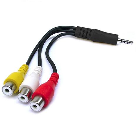 Cabo Adaptador P2 3.5mm Macho X 3 Rca Femea Audio Estereo - Lianda Menor preço em Cabo Adaptador P2 3.5mm Macho X 3 Rca Femea Audio Estereo - Lianda