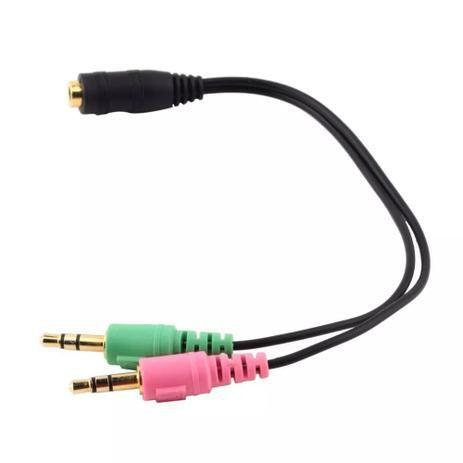 Cabo Adaptador P3 Femea X 2 P2 Macho (Fone e Microfone) - PROMOSHOP Menor preço em Cabo Adaptador P3 Femea X 2 P2 Macho (Fone e Microfone) - PROMOSHOP