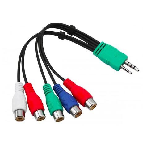 Cabo Adaptador Video Componente Áudio e Vídeo para TV Samsung - Chip sce Menor preço em Cabo Adaptador Video Componente Áudio e Vídeo para TV Samsung - Chip sce