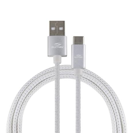 Cabo Android Sumay Sm-C31P Usb X Usb C3.1 Premium 1.8Mt Prateado Menor preço em Cabo Android Sumay Sm-C31P Usb X Usb C3.1 Premium 1.8Mt Prateado