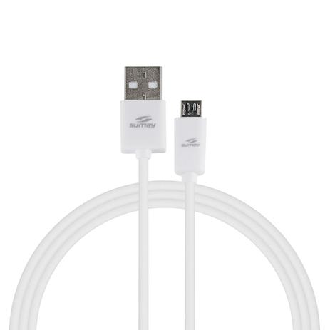 Cabo Android Sumay Usb X Micro-Usb Branco 1.2 Mt Sm-C1112 Menor preço em Cabo Android Sumay Usb X Micro-Usb Branco 1.2 Mt Sm-C1112