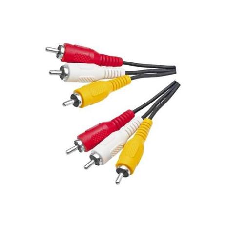 Cabo audio e video 3 rca macho para 3 rca macho 10 metros - Hitto Menor preço em Cabo audio e video 3 rca macho para 3 rca macho 10 metros - Hitto