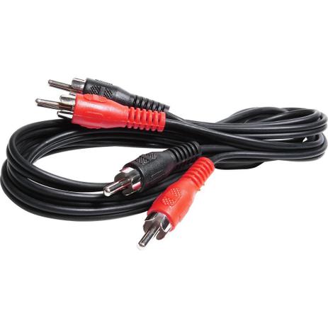 Cabo Auxiliar 2 RCA Áudio 1.8Mt - S/m Menor preço em Cabo Auxiliar 2 RCA Áudio 1.8Mt - S/m