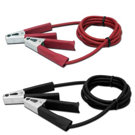 Cabo Auxiliar de Partida Chupeta 200 Amperes 2,5 Metros 12V Vermelho e Preto para Bateria Universal - Ruchi Menor preço em Cabo Auxiliar de Partida Chupeta 200 Amperes 2,5 Metros 12V Vermelho e Preto para Bateria Universal - Ruchi
