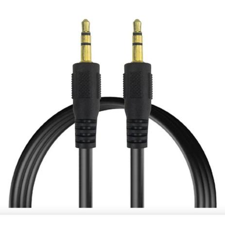 Cabo Auxiliar P2 + P2 Dourado 1,5m iPod iPad Mp3 Mp4 Gps - MJ Menor preço em Cabo Auxiliar P2 + P2 Dourado 1,5m iPod iPad Mp3 Mp4 Gps - MJ