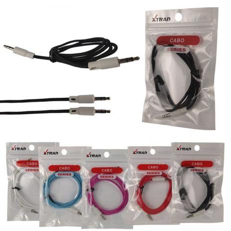 Cabo Auxiliar P2xP2 de Malha Cintilante Colorido de 1M CH0272 - Rei do TI - Xtrad Menor preço em Cabo Auxiliar P2xP2 de Malha Cintilante Colorido de 1M CH0272 - Rei do TI - Xtrad