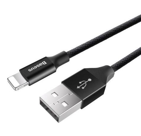 Cabo Baseus Iphone Lightning Mfi Nylon Reforçado Preto 25 Cm Menor preço em Cabo Baseus Iphone Lightning Mfi Nylon Reforçado Preto 25 Cm
