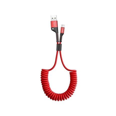 Cabo Baseus Lightning Espiral Nylon Reforçado Iphone Menor preço em Cabo Baseus Lightning Espiral Nylon Reforçado Iphone