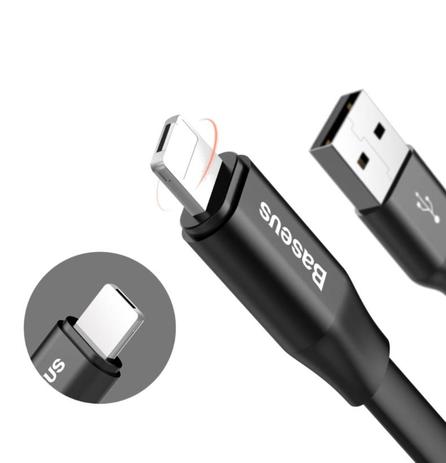 Cabo Baseus Lightning Mfi Iphone E Micro Usb Android 120cm Menor preço em Cabo Baseus Lightning Mfi Iphone E Micro Usb Android 120cm