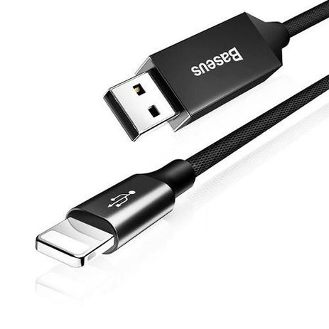 Cabo Baseus Nylon Turbo Preto Iphone Lightning 5 Metros Menor preço em Cabo Baseus Nylon Turbo Preto Iphone Lightning 5 Metros