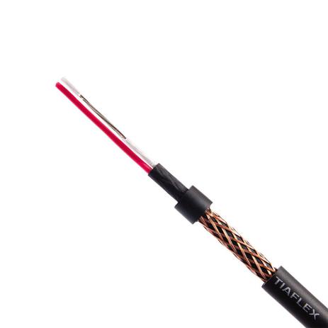 Cabo Blindado Para Áudio Estéreo Tiaflex 2X0,14 mm Preto 601410 Menor preço em Cabo Blindado Para Áudio Estéreo Tiaflex 2X0,14 mm Preto 601410