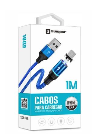 Cabo Carregador iPhone Com Conector Lightning Magnetico - Sumexr Menor preço em Cabo Carregador iPhone Com Conector Lightning Magnetico - Sumexr