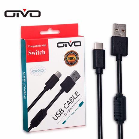 Cabo Carregador Para Nintendo Switch Usb 3.0 Tipo C 180cm - Oivo Menor preço em Cabo Carregador Para Nintendo Switch Usb 3.0 Tipo C 180cm - Oivo