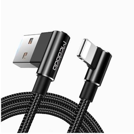 Cabo Carregador Usb Lightning Iphone Apple 90º 2.4A 120cm - Preto - Mcdodo é ruim? Cabo Carregador Usb Lightning Iphone Apple 90º 2.4A 120cm - Preto - Mcdodo é boa?