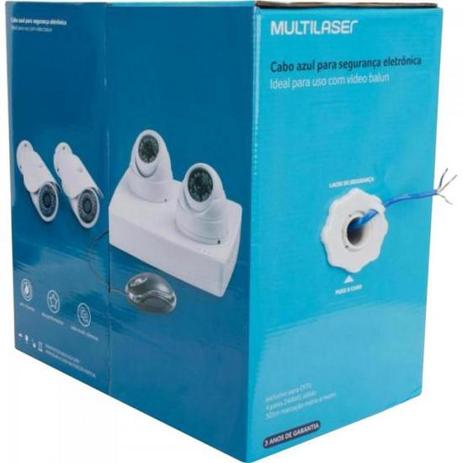 Cabo CCI CFTV 305Mm 0,50MM SE-133 Azul MULTILASER Menor preço em Cabo CCI CFTV 305Mm 0,50MM SE-133 Azul MULTILASER