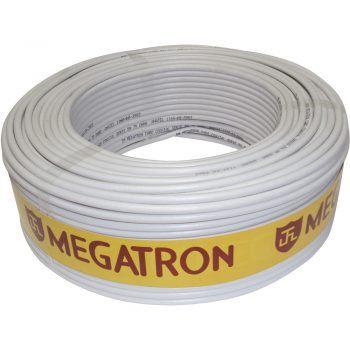 Cabo Coaxial 06 RG6 75OHMS 67 Malha Branco - Rolo 100m - Megatron Menor preço em Cabo Coaxial 06 RG6 75OHMS 67 Malha Branco - Rolo 100m - Megatron