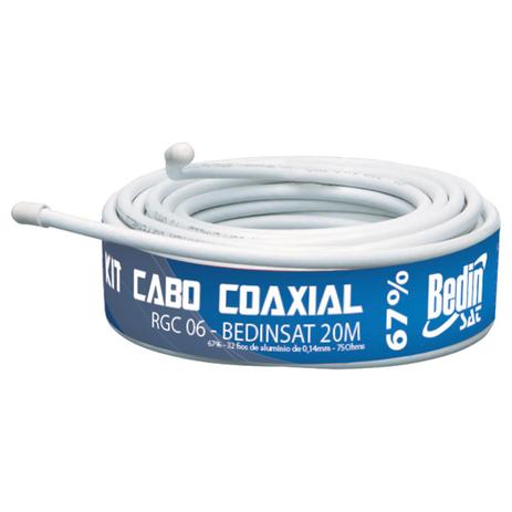 Cabo Coaxial 20 Metros PVC Bedin SAT é ruim? Cabo Coaxial 20 Metros PVC Bedin SAT é boa?