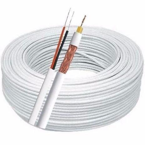 Cabo Coaxial Bipolar 4mm 80 Malha Para Cftv - Rolo 100 Mts - Frappa Menor preço em Cabo Coaxial Bipolar 4mm 80 Malha Para Cftv - Rolo 100 Mts - Frappa