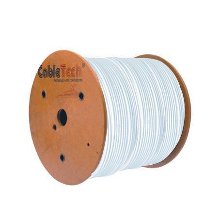 Cabo coaxial cabletech rgc 06 60 75r branco bobina 305m Menor preço em Cabo coaxial cabletech rgc 06 60 75r branco bobina 305m