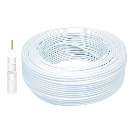 Cabo Coaxial Cabletech Rgc 59 67% 75r Branco Cx 100 Metros Menor preço em Cabo Coaxial Cabletech Rgc 59 67% 75r Branco Cx 100 Metros
