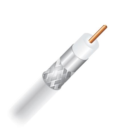 Cabo Coaxial Cabletech RGE-59 53 TS 100M Branco Menor preço em Cabo Coaxial Cabletech RGE-59 53 TS 100M Branco