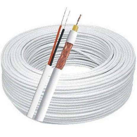 Cabo Coaxial Cftv Flexível 4mm Bipolar 2 Vias 80 Malha 100m - Multitoc Menor preço em Cabo Coaxial Cftv Flexível 4mm Bipolar 2 Vias 80 Malha 100m - Multitoc